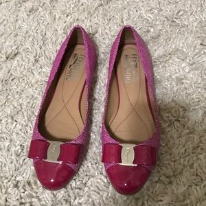 Salvatore Ferragamo fuschia Flats, Size 6.5